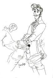 army big_balls big_penis boots chancellor_esteban clothed clothed_sex cum cumming cumming_inside disney elena_of_avalor gabrielrd gay line_art male military military_uniform traditional_art traditional_media traditional_media_(artwork) uniform yaoi