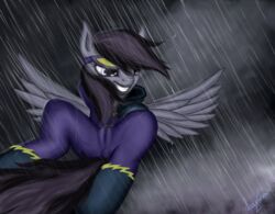 anus blitzstar_(character) cameltoe corruption equine evil friendship_is_magic leyanor mane my_little_pony outfit pegasus rain shadowblitz_(character) shadowbolts_(mlp) storm wet wings