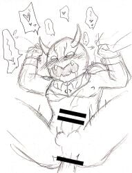 1boy 2_horns anal anal_sex armor armored_male arms_up balls balls_out bedding bedding_background big_head black_eyes blush blush_lines censor_bar censored censored_penis chestplate crying crying_with_eyes_open cum cum_on_body drool drooling gauntlets gay gay_anal gay_sex grabbing_bedding hands_up heart heart_symbol imagin kamen_rider kamen_rider_den-o_(series) legs_apart legs_spread legs_up looking_pleasured male male/male male_focus male_only masked_only momotaros oni oni_horns open_mouth orgasm orgasm_from_anal penis penis_in_ass penis_out pounding pounding_ass pov sketch tears tears_in_eyes twitch_lines twitching yaoi