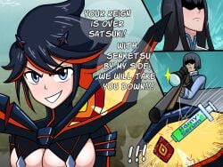 2d ahe_gao begging_for_mercy black_clothing black_hair black_kneehighs black_thighhighs blue_eyes broken_rape_victim cum cum_explosion cum_in_mouth cum_in_pussy cum_inside defeated defeated_heroine dialogue eyes_rolling_back female female_focus female_rape_victim fucked_silly gagging hyoreisan imminent_rape irrumatio kill_la_kill kneesocks leggings matoi_ryuuko muffled_moaning multiple_pages partially_clothed pussy rape raped_by_friend raped_by_monster raped_by_tentacles raped_girl red_heels red_streak restrained restrained_by_tentacles rolling_eyes scared tentacle tentacle_in_mouth tentacle_rape thighhighs throat_fuck