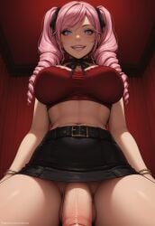 1futa 1futanari ai_generated ass bare_shoulders belt big_ass big_breasts big_butt big_hips big_penis black_bra blue_eyes blush blush blushing_at_viewer bra breasts character_request cleavage crazy_eyes crazy_smile dick dickgirl drill drill_hair eyebrows eyelashes from_below futa_only futanari grin grinning grinning_at_viewer hair hands-free huge_cock indoors lips long_hair looking_at_viewer makeup mamiya_maria narrow_waist narrowed_eyes nose penis pink_hair red_top red_topwear ribbon_collar seducing seductive seductive_eyes seductive_gaze seductive_look seductive_mouth seductive_pose seductive_smile skirt sleepless:_a_midsummer_night's_dream sleepless_nocturne sleepless_nocturne_the_animation smile smile_at_viewer smiley_face smooth_balls smooth_penis smooth_skin solo solo_dickgirl solo_focus solo_futa solo_futanari taker_pov testicles thick_ass thick_thighs thighhighs thighs tight_clothes tight_clothing tight_fit twintails velonix