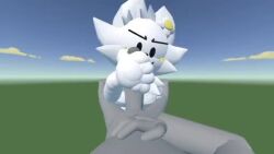 3d 3d_animation adult_female adult_male animated anon anonymous_male arm_on_chest blank_background blush_lines breasts chest_tuft cloud clouds erect_penis female flower_in_hair furry furry_female furry_with_non-furry grabbing_cock grabbing_dick grabbing_penis handjob human_male humanoid_feet jerking jerkingoff_another jerkingoff_together large_breasts large_penis laying_down laying_on_back legs_apart male penis pov rec_room shorter_than_30_seconds stroking_cock stroking_dick stroking_penis submissive_female sunny_(melodynotmel) syntholsoul tagme video