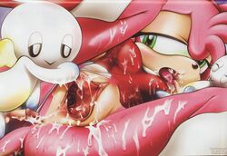 amy_rose amy_untold chao_(sonic) color cum cum_in_mouth female furry hedgehog hero_chao high_resolution sega sonic_(series) sonic_team tcprod