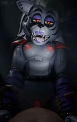 3d 3d_animation animated animated anthro breasts five_nights_at_freddy's five_nights_at_freddy's:_security_breach furry heart-shaped_pupils looping_animation medium_breasts nipples pink_nipples purple_lipstick robot robot_girl robot_humanoid roxanne_wolf_(fnaf) sex tongue tongue_out vagina vaginal_penetration vaginal_sex wolf wolf_ears wolf_girl wolf_humanoid x3milky