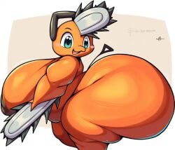2025 ai ai_generated ai_real_life anthro ass big_ass big_breasts big_butt black_eyes breasts brown_nipples chainsaw chainsaw_man character_request demon devil_(chainsaw_man) edit edited english_text female hi_res huge_ass huge_breasts huge_butt hyper hyper_ass hyper_breasts hyper_butt image nipples orange_body original original_character original_characters picture pochita_(chainsaw_man) power_tool real_life request short_stack side_view slightly_chubby slightly_chubby_anthro slightly_chubby_female solo sonkid450 tagme text thick_thighs tools upload