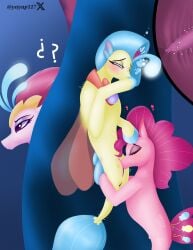 3girls ahe_gao anus bioluminescent blue_eyes blush bubble closed_eyes crown cunnilingus cutie_mark dorsal_fin earth_pony explicit explicit_source eyebrows eyelashes female fins friendship_is_magic genitals hasbro jewelry lidded_eyes lionsgate makeup mlp_g4 my_little_pony my_little_pony:_the_movie_(2017) necklace nudity ocean open_mouth oral orgasm pearl pearl_necklace penetration pink_body pinkie_pie_(mlp) princess_skystar_(mlp) purple_eyes pussy queen_novo_(mlp) regalia seapony sex shading species_swap sucking swimming tongue_out trio trio_female underwater underwater_sex vulva water wings x-ray yayap117 yellow_body yuri