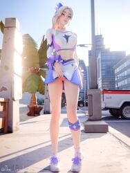 1girls 2025 3d 3d_(artwork) blender blonde_female blonde_hair blonde_hair blue_eyes cheerleader cheerleader_uniform clothed clothing detailed_background epic_games female female_focus female_only fortnite fortnite:_battle_royale haylee_skye_(fortnite) hi_res highres lewdrex light-skinned_female light_skin no_panties no_panties_under_skirt ponytail pussy pussy_lips pussy_peek shaved_crotch shaved_pussy showing_off showing_pussy skirt skirt_lift skirt_up smile smiling sneakers tank_top uniform upskirt vagina watermark