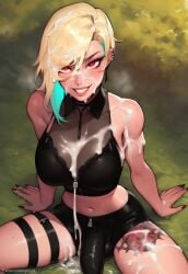 1futa ai_generated ass balls bare_shoulders big_ass big_breasts big_butt big_hips big_penis black_shorts black_top black_topwear blonde_female blonde_hair blue_hair bom_baek breasts cleavage cum cum_leaking cum_on_arms cum_on_breasts cum_on_face cum_on_hair cum_on_legs cum_on_lower_body cum_on_navel cum_on_shoulder cum_on_upper_body cumming dick dickgirl ear_piercing earrings excessive_cum eyebrows eyelashes female forest from_above futa_only futanari grin grinning grinning_at_viewer hair hand_on_ground hands-free hands_behind_back huge_cock indoors intersex jungle_juice latex latex_clothing lips long_hair looking_at_viewer makeup narrow_waist narrowed_eyes nose outside penis piercing red_eyes seducing seductive seductive_eyes seductive_gaze seductive_look seductive_mouth seductive_pose seductive_smile see_through short_shorts shorts side_view sitting sleeveless smile smile_at_viewer smiley_face smooth_balls smooth_penis smooth_skin solo solo_dickgirl solo_focus solo_futa straps tattoo testicles topwear two-tone_hair velonix webtoon zipper zipper_pull_tab