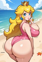 princess peach from mario (series) by darkeffect