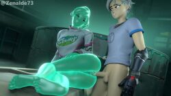 ass ella_slurp ella_slurp_(fortnite) fortnite green_skin orin_(fortnite) red_eyes sex slime tagme vaginal_penetration video white_hair zenaide