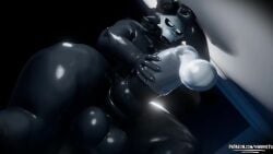 1boy 3d against_wall animal_genitalia animated anthro balls balls_clench big_balls big_penis black_hair black_sclera canine canine_genitalia canine_penis changed_(video_game) condom condom_balloon condom_filling condom_on_penis cum cum_in_condom cumshot curvaceous curvy curvy_figure ejaculation femboy furry girly huge_balls huge_cock hung_trap knot knotted_penis longer_than_30_seconds low-angle_view male male_only masturbation nude opennsfwsp penis pleasure_face puro_(changed) skull skull_head solo solo_male sound tagme thick_thighs tongue tongue_out video vinoveto voluptuous voluptuous_male white_eyes wide_hips