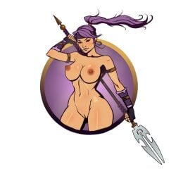 1girls accurate_art_style alpha_channel alpha_transparency alternate_breast_size arrow_(sf2) female for_sticker_use legs_apart mti nekki no_background nude_edit nude_filter png png_conversion png_file ponytail purple_hair shadow_fight shadow_fight_2 spear sticker sticker_template tagme third-party_edit tied_hair transparent_background transparent_png