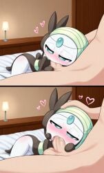1boy 1boy1girl 1girls 2koma ai_generated aunovaguy blowjob deepthroat fellatio hand_on_head interspecies looking_pleasured male/female male_human/female_humanoid male_human/female_pokemon meloetta meloetta_(aria_form) passionate passionate_sex pokemon pokemon_(species) pokephilia wanting_cum wanting_more
