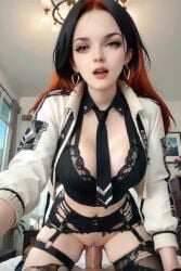 ai_generated cowgirl cowgirl_position cowgirl_position male/female naked_female no_sound penis_in_pussy pov pov_eye_contact pov_male riding riding_penis tagme vagina vaginal_penetration vaginal_sex video