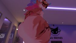 anal_fisting fat_ass fisting fisting_ass furry_male looking_back mrhighvoice novabeast seductive_look standing thicc thick_femboy thick_thighs tongue_out vrchat