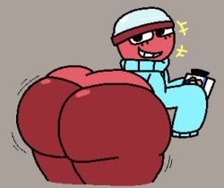 ass_shake big_ass dandy's_world eyelashes gachapon gigi_(dandy's_world) item_in_hands looking_back medkit panties red_body red_panties red_skin roblox roblox_game shaking_ass smile smiling smiling_at_viewer toony white_teeth