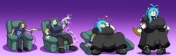 ass_expansion breast_expansion claws eye_color_change gender_transformation hair_color_change hair_growth huge_ass huge_breasts koopa latex latex_gloves lip_expansion magic mario_(series) mtf_transformation nipples prinnydood pussy skin_color_change species_transformation thick_thighs thigh_expansion transformation wide_hips