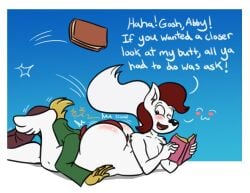 1boy 1boy1girl 1girls 2d aaron_(aarondrawsart) aarondrawsarts abby_(aarondrawsart) anthro anthro_on_anthro ass ass big_ass big_ass_(male) big_booty big_butt bird blush booty brown_hair butt_in_face canine cfnm clothed_female_nude_male completely_naked completely_naked_male completely_nude completely_nude_male cunnilingus eating_ass eating_butt face_in_ass face_in_butt female furry furry_only head_in_ass male male/female male_ass male_focus naked naked_male nude nude_male red_hair shepherdscrystal text white_fur wolf