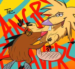 angry_beavers anthro beaver brothers daggett furry gay incest male mammal nickelodeon no_humans norbert rodent siblings yaoi