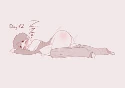 big_ass blush humping humping_pillow k_miixy miixy_(k_miixy) nnn pants_down sleeping text zzz