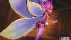 3d 3girls animated ass ass_shake female female_only kallenz paladins solo solo_female source_filmmaker tagme video willo_(paladins) wings