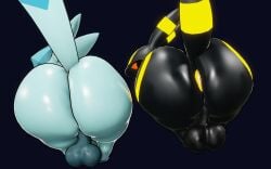 16:10 2025 3d 3d_animation animated anus ass backsack balls big_butt black_body black_ears black_eyes black_nose black_tail blue_body blue_ears blue_inner_ear blue_nose blue_sclera blue_tail bottom_heavy bouncing_butt butt_from_the_front butt_jiggle curvy_figure digital_media_(artwork) duo eeveelution femboy feral front_view generation_2_pokemon generation_4_pokemon genitals glaceon huge_butt huge_hips jiggling kingofacesx looking_at_viewer male male_focus markings nintendo no_sound paws pokemon pokemon_(species) puffy_anus red_sclera shaking_butt short_playtime smile tagme tail teapot_(body_type) thick_thighs twerking umbreon video voluptuous voluptuous_feral voluptuous_male white_eyes wide_hips widescreen yellow_markings