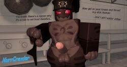 balls ballsack big_penis gay holding_object holding_underwear male molecular_breakdown murrcrawler muscular muscular_male nude roblox roblox_game robloxian text watermark xenetic xerox_(the_mbd_project)