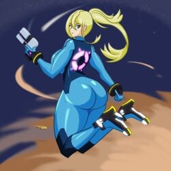 1girls huge_ass metroid rodgewp samus_aran tagme