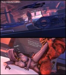 1boy1girl 3d big_breasts big_dom_small_sub bigger_male breasts cheating cum_in_pussy cum_on_breasts foab30 krogan looking_pleasured mass_effect muscular_male quarian red_scales sex size_difference straight tali'zorah_nar_rayya urdnot_wrex violet_skin