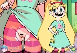 ai_generated blonde_hair cosmicvitery girl star star_butterfly star_vs_the_forces_of_evil