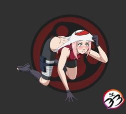 atomic_wedgie naruto naruto_(series) sakura_haruno wedgie