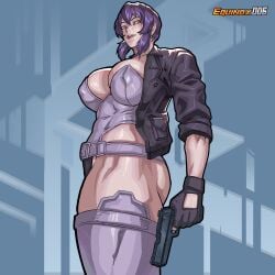 1girls equinox006 ghost_in_the_shell medium_breasts sideass solo thick_thighs