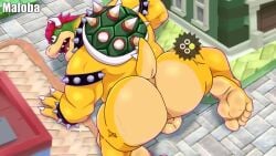 16:9 1boy 2025 2d_animation all_fours animated anthro armband artist_name ass ass_up backsack balls ballsack bara big_balls big_butt big_muscles blinking bodily_fluids bowser bowser_day bracelet bubble_butt butt_slap button_prompt claws collar disembodied_hand emanata english_text eye_roll eyebrows feet furry furry_male furry_only gameplay_mechanics gay genitals gui hair horn huge_butt huge_muscles humanoid_feet jewelry koopa looking_back looking_pleasured male male_focus male_only maloba mario_(series) mario_party moan muscles muscular muscular_anthro muscular_male music narrowed_eyes nintendo non-mammal_balls nude open_mouth perineum plantigrade presenting presenting_hindquarters red_hair reptile scalie shaking_butt shell short_playtime slap soles solo sound sound_effects sound_warning spank_marks spanking spiked_armband spiked_bracelet spiked_collar spiked_shell spikes spikes_(anatomy) sweat tagme tail teeth text thick_arms thick_thighs tongue video widescreen yaoi yellow_body