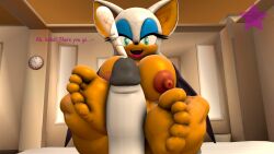 1boy 3d 3d_model 3d_render anon babe bat beautiful big_breasts breasts cock colored_text cum cum_from_footjob cumshot dialogue dick duo ejaculate ejaculating ejaculation erection eyebrows eyelashes eyeshadow eyewear fangs feet feet_focus feet_on_penis feet_together feet_up feetjob female first_person_view foot_fetish foot_focus foot_play footjob foreplay giving_footjob lipstick looking_down_at_penis mammal maxdistortion mobian mobian_(species) mobian_bat naked nude open_mouth orange_skin orgasm outercourse penis pov rouge_the_bat sega sfm smile sonic_(series) sonic_adventure sonic_the_hedgehog_(series) source_filmmaker source_filmmaker_(artwork) stroke stroking stroking_cock stroking_penis stroking_with_feet text tongue two-footed_footjob watermark wings