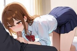 blue_skirt horimiya huge_cock sex