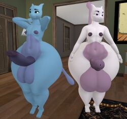 2boys big_ass big_penis bubble_butt ferialexonar huge_ass huge_cock mewtwo penis pokemon pokemon_(species) tagme thick_ass thick_thighs wide_hips