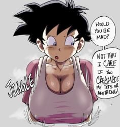 1girls big_breasts breasts dragon_ball female pseudocel tagme videl videl_(short_hair)