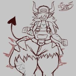 1girls ass big_ass big_butt commission demon demon_girl demon_horns demon_tail desdemona_(fortnite) fat_ass fortnite hair_over_eyes horns huge_ass long_hair sketch solo solo_female solo_focus specnsfw thick thick_ass thick_thighs thighs wide_hips