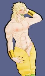 1boy ceowhore dio_brando erection jojo's_bizarre_adventure male male_only penis pubic_hair solo stardust_crusaders