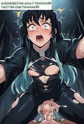 2boys ahe_gao ai_generated anal demon_slayer femboy femboysub kimetsu_no_yaiba male male_on_femboy male_only muichiro_tokitou multiple_boys penis sex tokitou_muichirou trap trapaaa99 yaoi