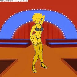 animated female female_only high_heels human lisa_simpson solo tagme the_simpsons yellow_body yellow_hair