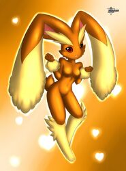 anthro female fur furry lagomorph lopunny mn_xenx nude pokemon pokemon_(species) rabbit solo tagme