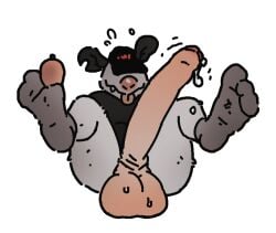 anthro balls big_balls big_penis boner crimetxt erection furry fylk huge_balls huge_cock male male_only opossum pantsless penis shirt socks solo solo_male spread_legs virginia_opossum