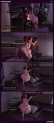 2022 2girls 3d bedroom breasts brigitte female lepetitejane1111 male overwatch overwatch_2 self_upload vore vore_belly vore_comic