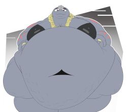 big_breasts breasts castdraws_(artist) huge_breasts machoke male male_only moobs nude overweight pokémon_(species) pokemon pokemon_(species) tagme thick_thighs wide_hips