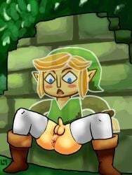 a_link_between_worlds anus femboy gay link link_(a_link_between_worlds) linklink male_only mouth_watering_anus stuck_in_wall the_legend_of_zelda toon_link trap twink yaoi