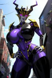 ai_generated airachnid big_breasts cybertronian female purple_body robot_girl roger1011 thick_thighs transformers transformers_prime