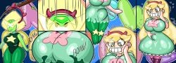 banner breast_expansion bulge_expansion bulge_growth doll dollification exocomics female fti_transformation futanari gender_transformation peridot_(steven_universe) permanent permanent_smile star_butterfly star_vs_the_forces_of_evil steven_universe tagme