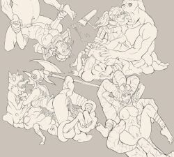 2019 4boys 4girls anal anal_sex arbalest_(darkest_dungeon) bandage big_breasts breasts censored cowgirl_position cum cum_in_ass cum_in_pussy cum_inside darkest_dungeon double_penetration eldritch eldritch_abomination eldritch_horror female flesh_(darkest_dungeon) garden_guardian_(darkest_dungeon) hellion_(darkest_dungeon) hi_res holding horror male male/female monster monster_cock plague_doctor_(darkest_dungeon) prophet_(darkest_dungeon) pussy questionable_consent rammionn rape restrained restrained_arms ripped_clothing sex shieldbreaker_(darkest_dungeon) statue stone swine_prince_(darkest_dungeon) tentacle tentacle_sex