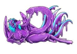 4_arms 4_eyes 4_wings 5_tails absurd_res cybernetics cyborg dragon female futa/female futanari genitals goo_creature goo_dragon goo_drip gooborg goopy hi_res intersex intersex/female jasoned95 machine melting multi_arm multi_eye multi_limb multi_tail multi_wing mythological_creature mythological_scalie mythology penis purple_body queen_vinyl_da.i&#039;gyu-kazotetsu reptile scalie slime snake snake_penis tail unusual_anatomy unusual_genitalia unusual_penis wings